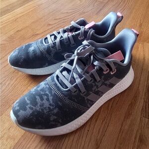 adidas Women's Gray and Pink Athletic Running Shoes